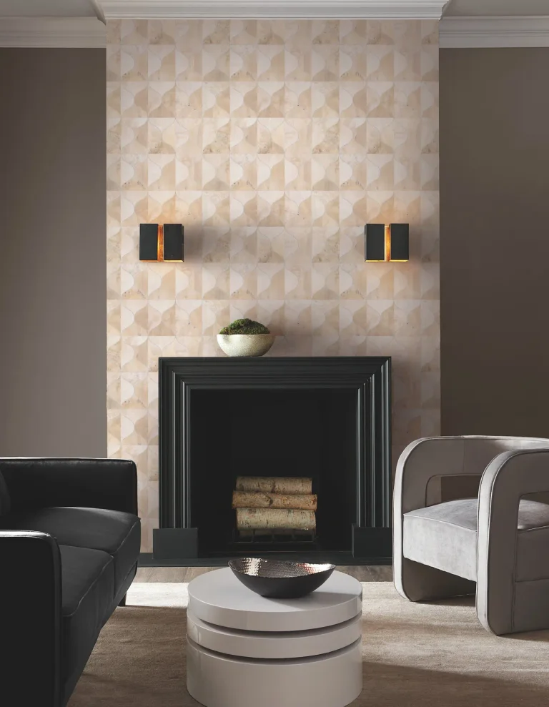 Candice Olson Burlwood Ogee Wallpaper - White — Image 3