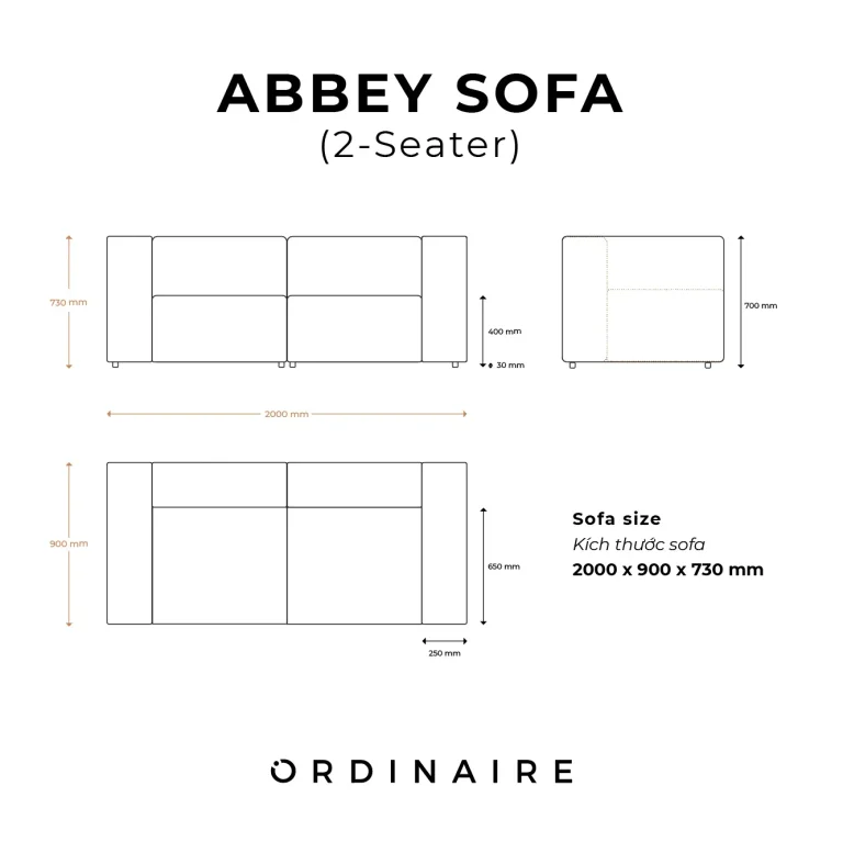 ABBEY SOFA (Small - Medium) — Image 8