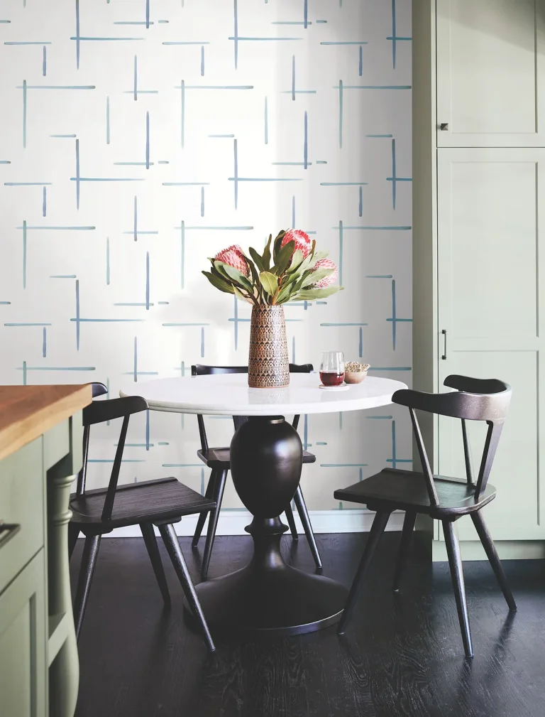 Gilded Sumi-E Wallpaper - Blue/Glint — Ảnh 7