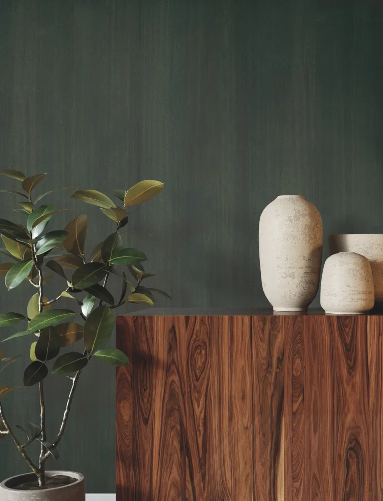 Ronald Redding Wood Veneer Wallpaper - Verdigris — Ảnh 2