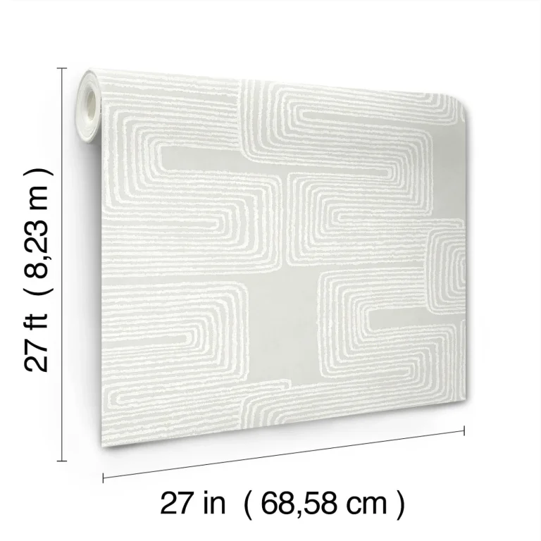 Zulu Thread Wallpaper - Dove/Pearl — Ảnh 3