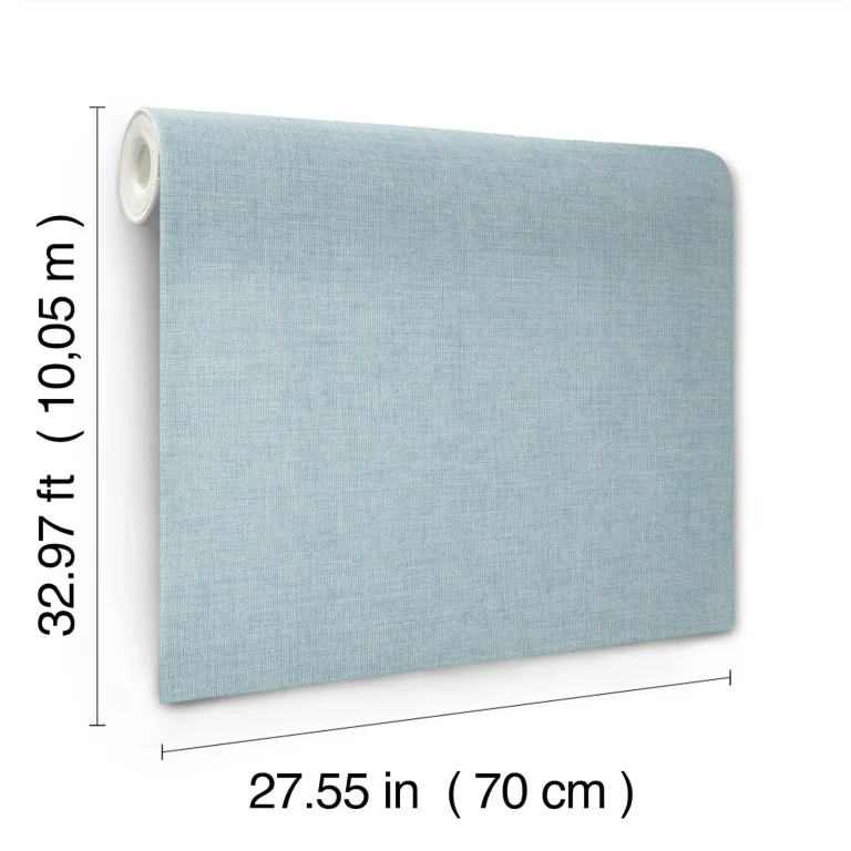 Alba Open Weave Wallpaper - Sky Blue — Ảnh 6