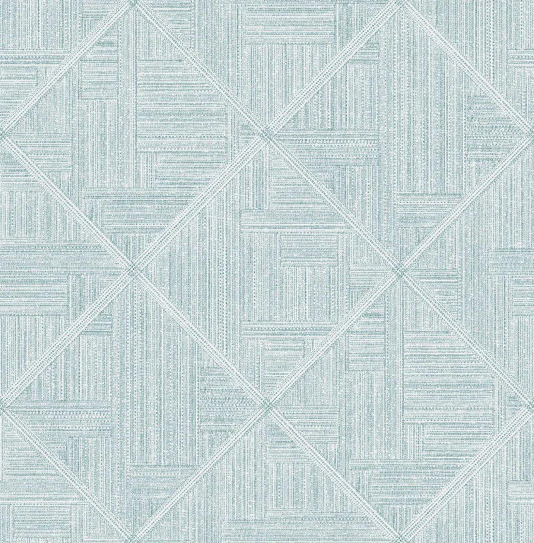 Cade Geometric Wallpaper - Teal — Ảnh 3