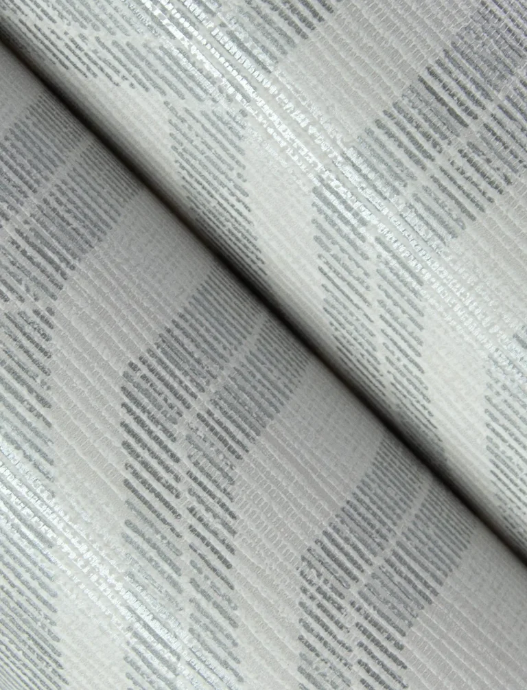Burton Modern Ogee Wallpaper - Silver — Ảnh 3