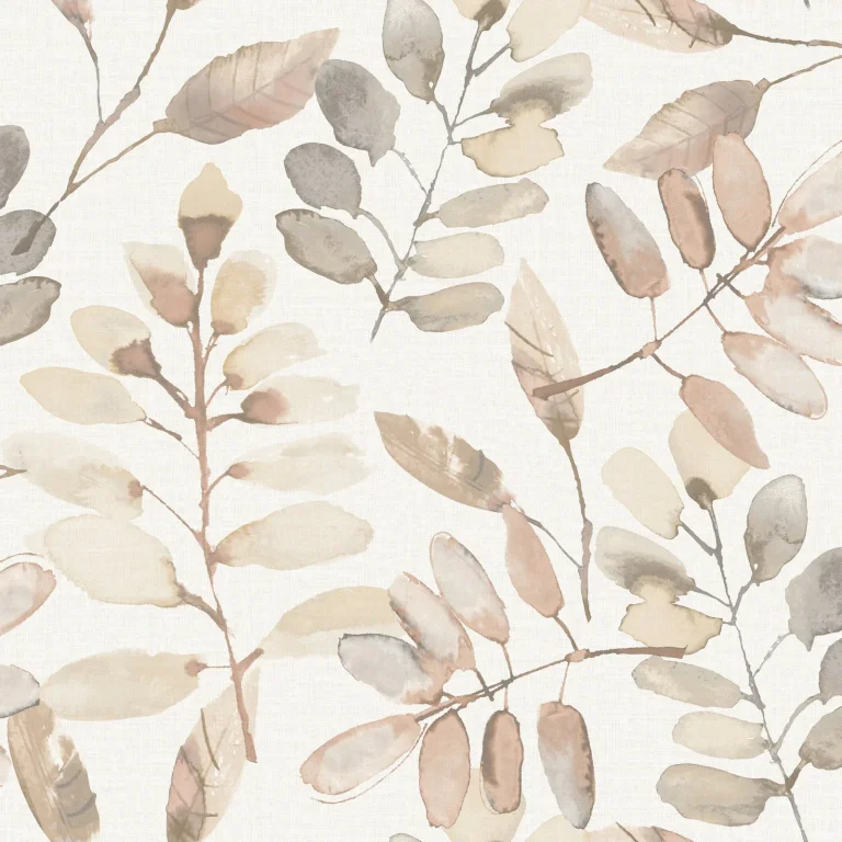 Chesapeake Pinnate Leaves Wallpaper - Salmon — Ảnh 6