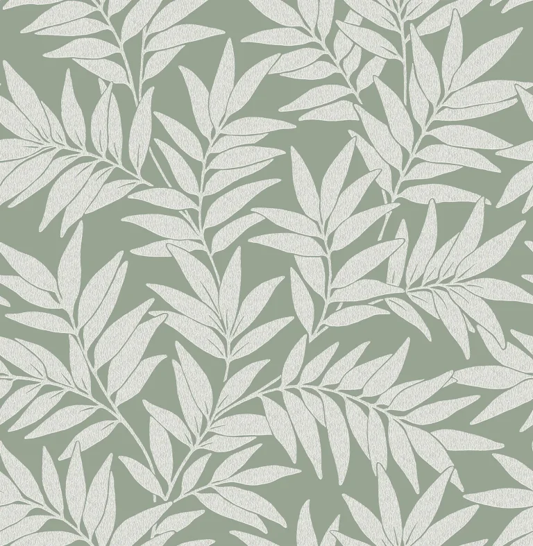 Morris Leaf Wallpaper - Green — Image 2