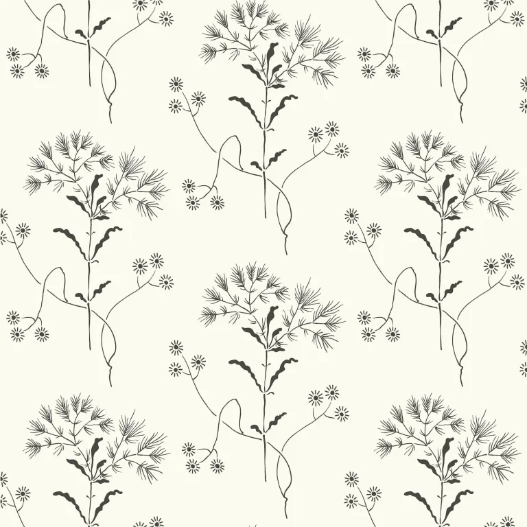 Magnolia Home Wildflower Peel and Stick Wallpaper - Black On White — Ảnh 5