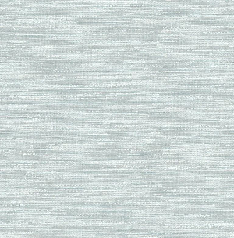 Sheehan Faux Grasscloth Wallpaper - Light Blue — Ảnh 5