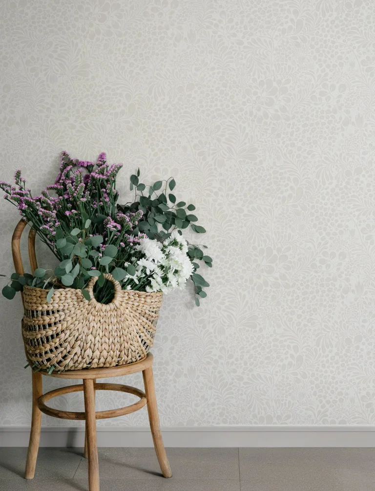 Siv Botanical Wallpaper - Dove — Ảnh 5
