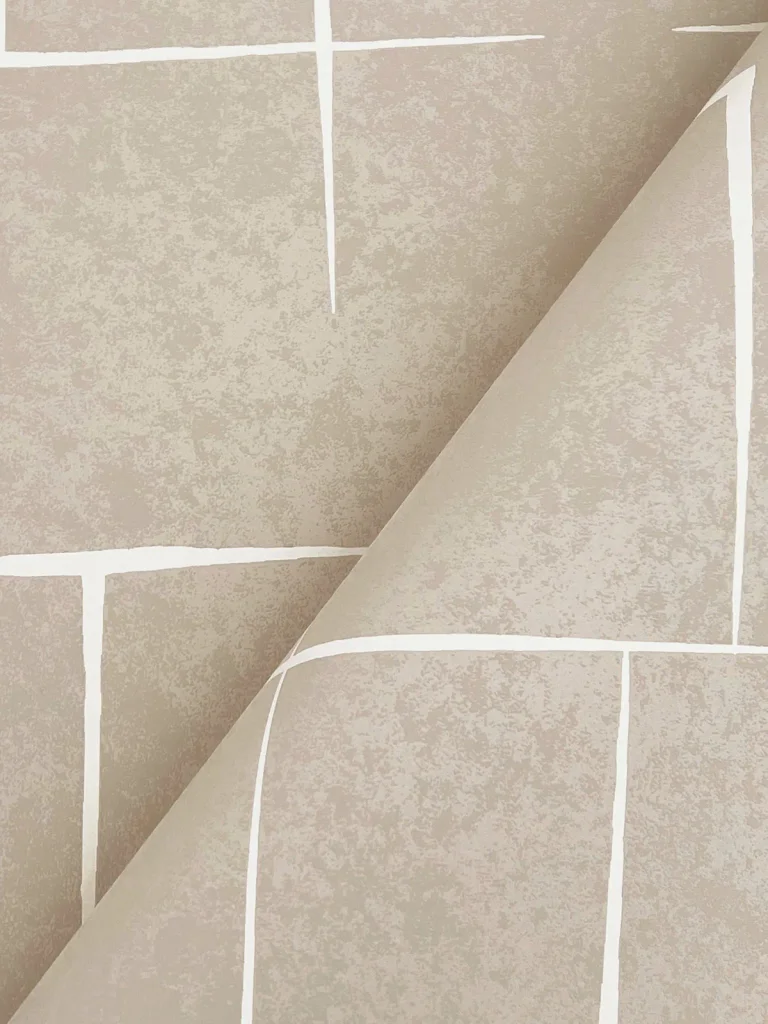 Ronald Redding Malia Wallpaper - White & Taupe — Image 2
