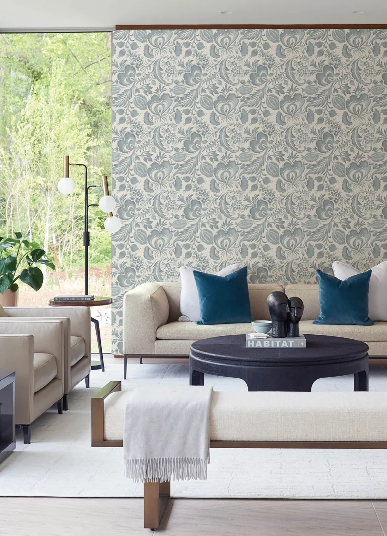 Culver Jacobean Wallpaper - Slate — Ảnh 4
