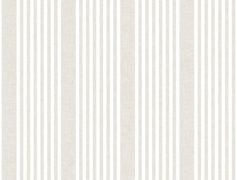 French Linen Stripe Wallpaper - Soft Linen — Ảnh 4