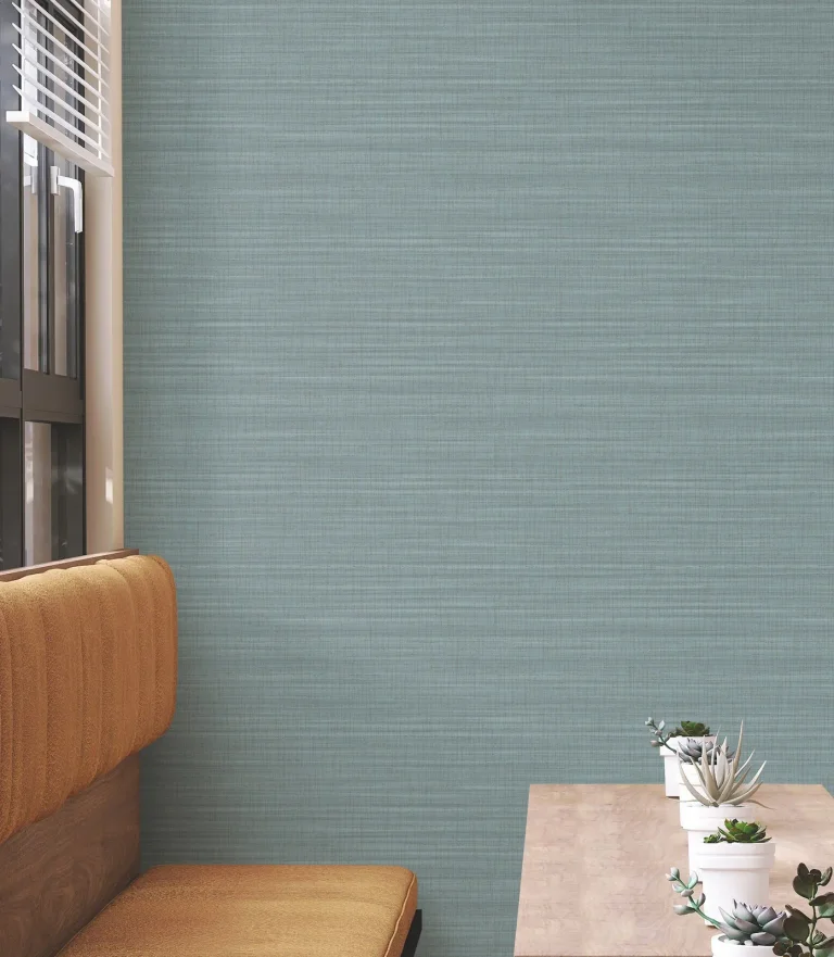 Down To Earth Striated Wallpaper - Aquamarine