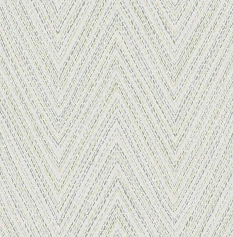 Lainey Stitched Chevron Wallpaper - Green — Ảnh 5