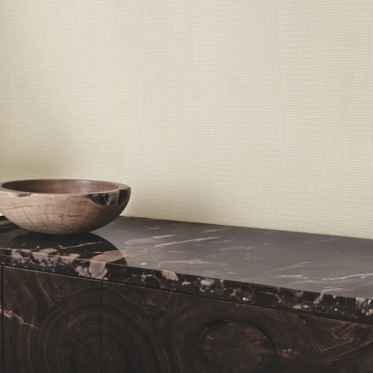 Amir Embossed Wallpaper - Beige — Image 2