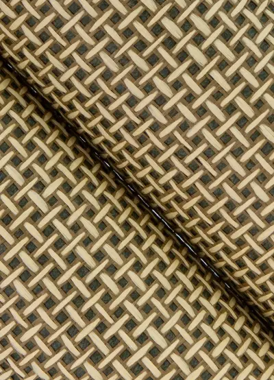 Daiyu Cross Hatch Wallpaper - Stone