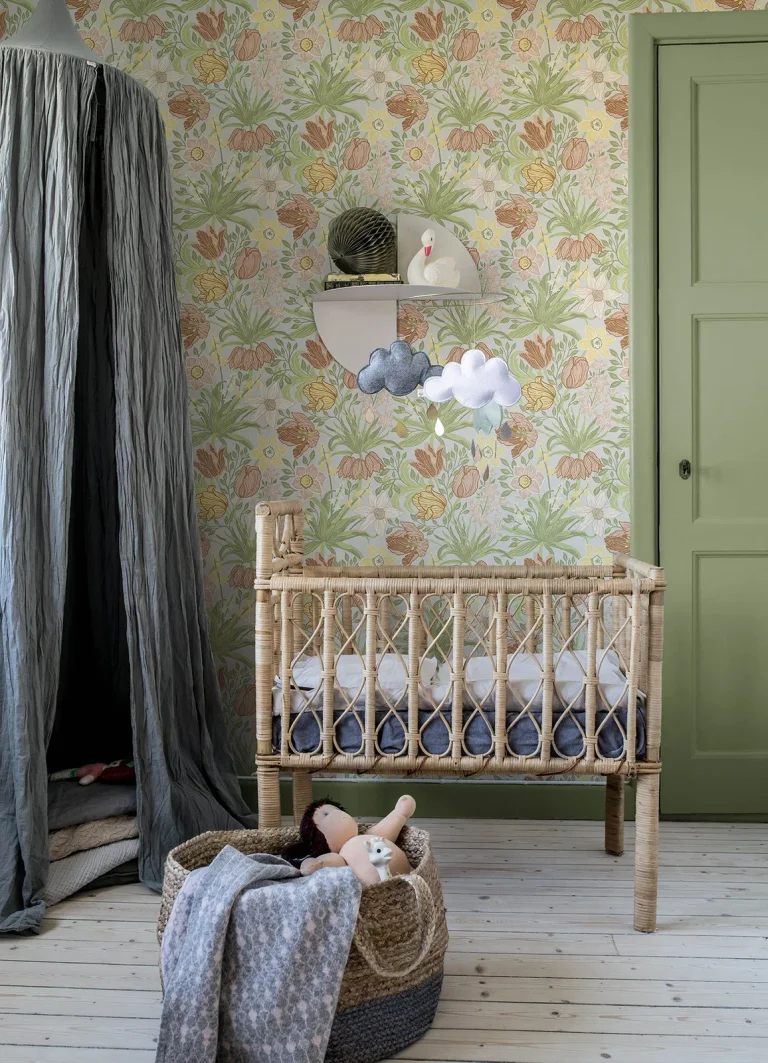 Cecilia Tulip and Daffodil Wallpaper - Chartreuse — Ảnh 3