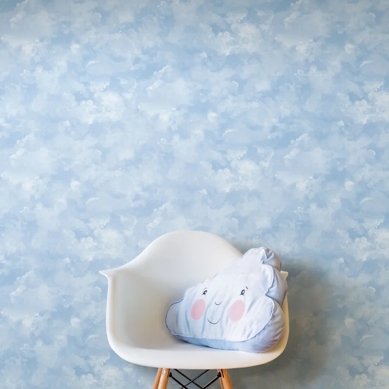 Atrium Clouds Peel and Stick Wallpaper - Blue — Ảnh 4