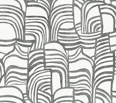 Nikki Chu Featherwork Peel and Stick Wallpaper - Black & White