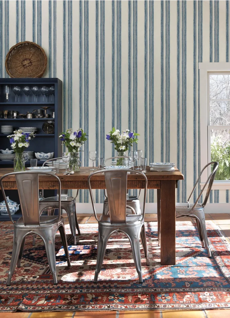 Chesapeake Loom Spun Wallpaper - Indigo — Image 5