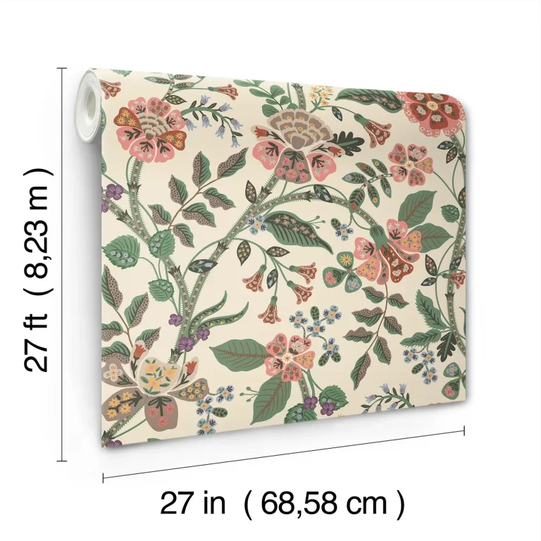 Rifle Paper Co. Gracie Wallpaper - Cream — Ảnh 6