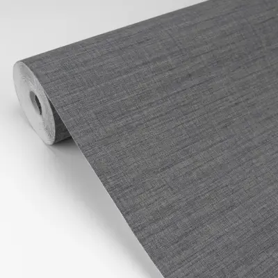 Essence Linen Texture Wallpaper - Dark Grey