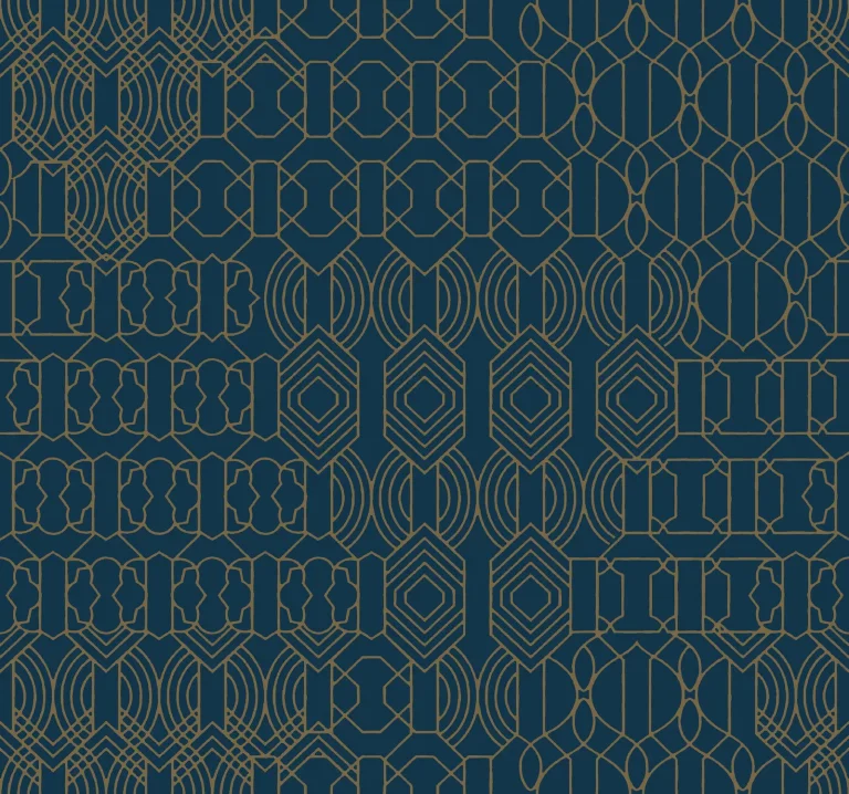 Modern Chandelier Wallpaper - Blue — Ảnh 2