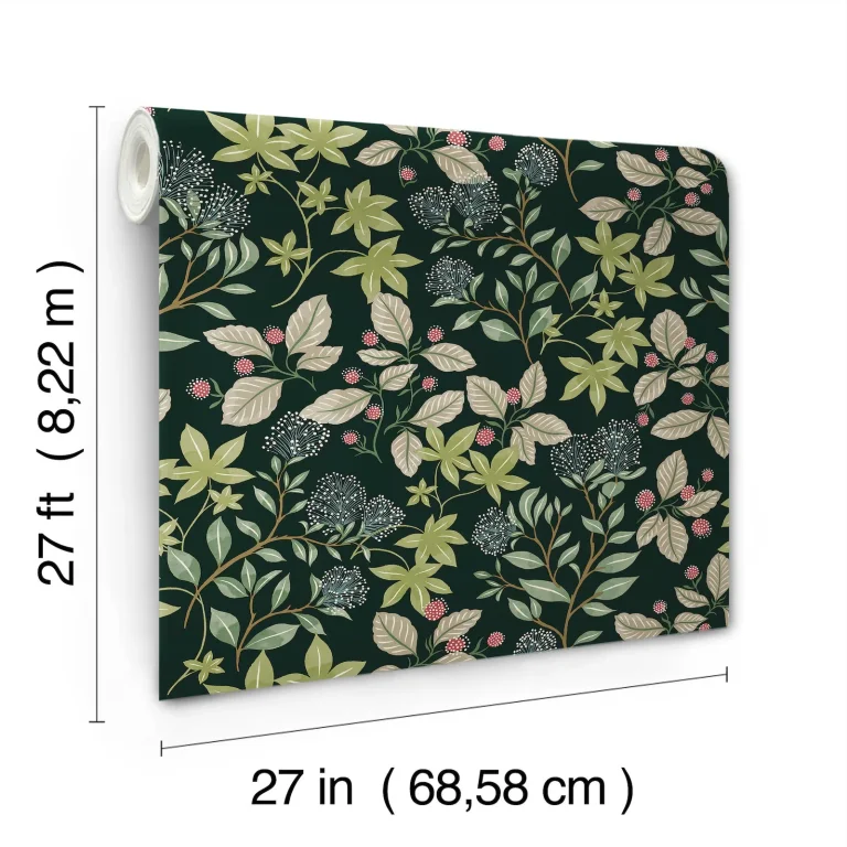 Mildred Botanical Trail Wallpaper - Evergreen — Ảnh 6