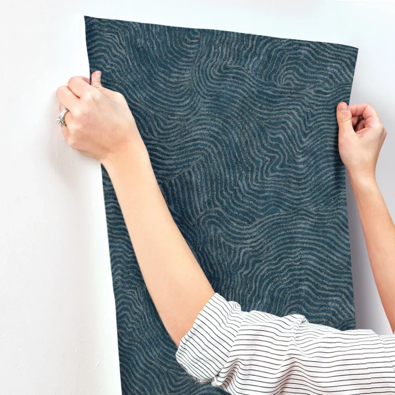 Modern Wood Wallpaper - Indigo — Ảnh 4