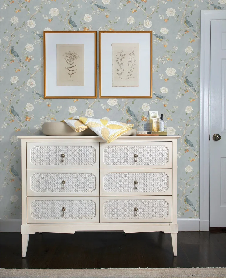 Wellesley Chinoiserie Wallpaper - Blue — Ảnh 5
