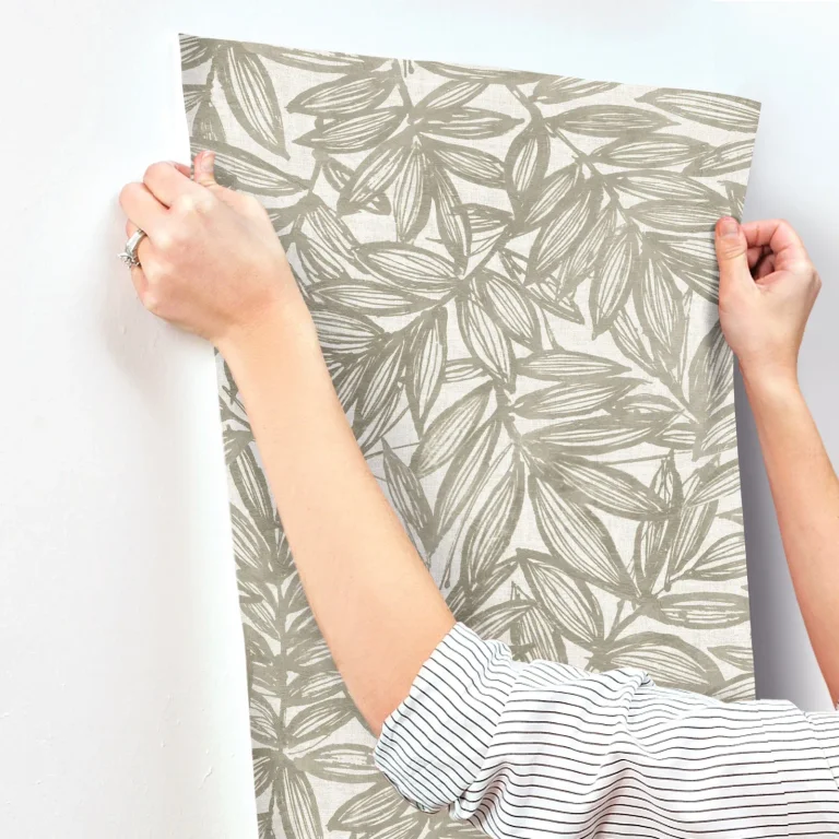 Rhythmic Leaf Wallpaper - Taupe — Ảnh 4
