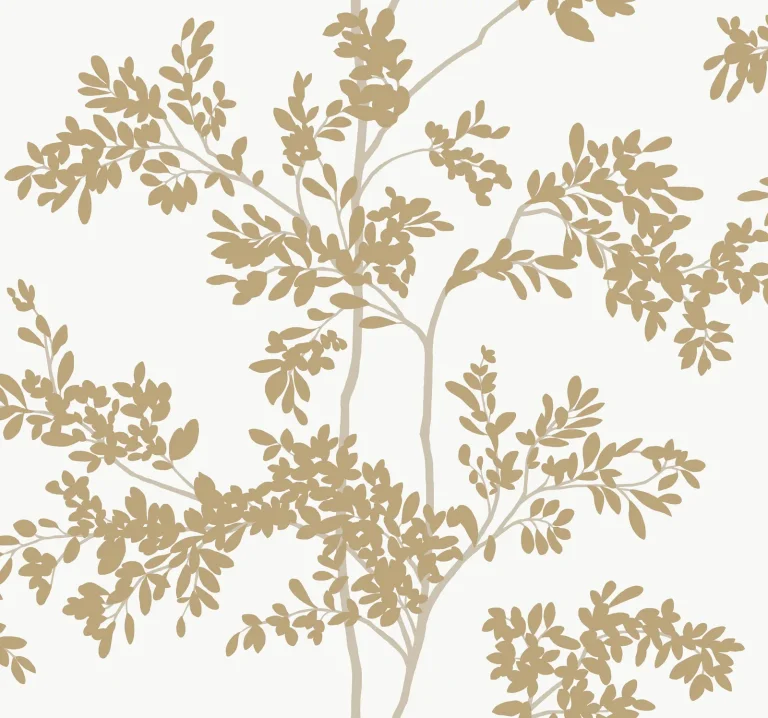Lunaria Silhouette Wallpaper - White/Gold — Ảnh 7