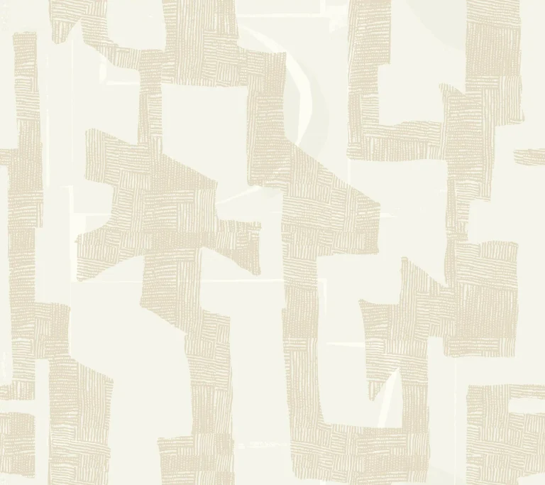 Nikki Chu Tribe Peel and Stick Wallpaper - Caramel Cream — Ảnh 3