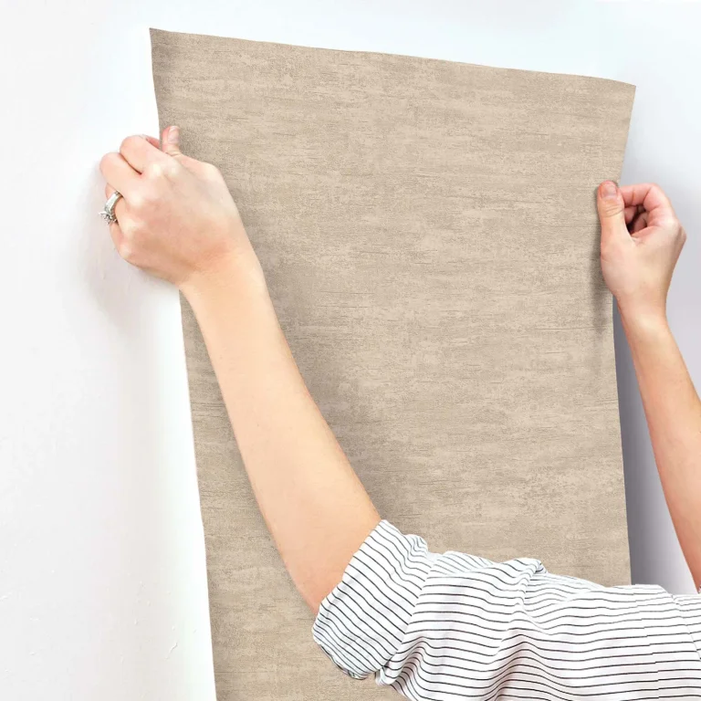 Weathered Stucco Wallpaper - Wheat — Image 6