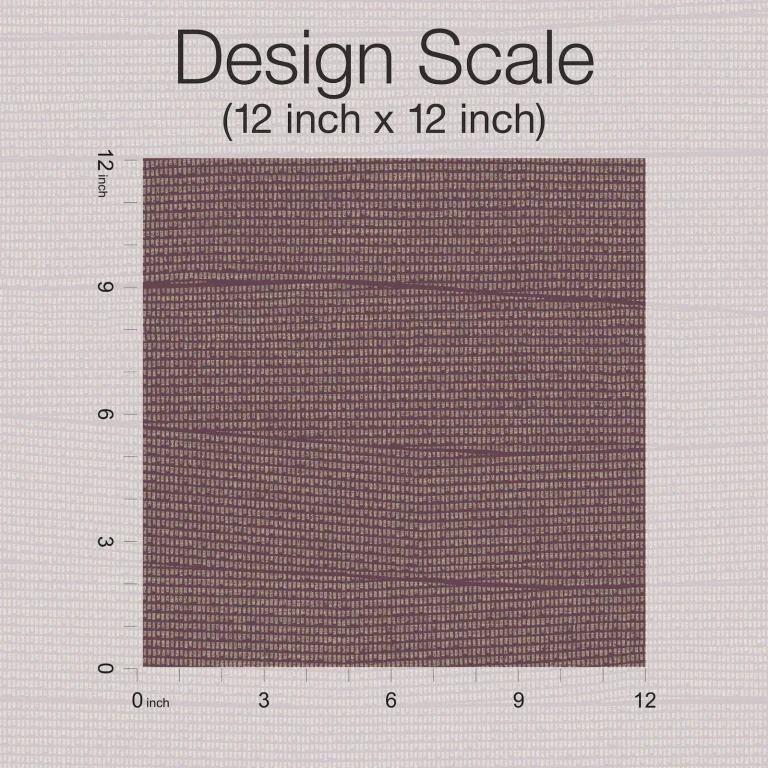 Natural Grid Wallpaper - Mulberry — Image 5