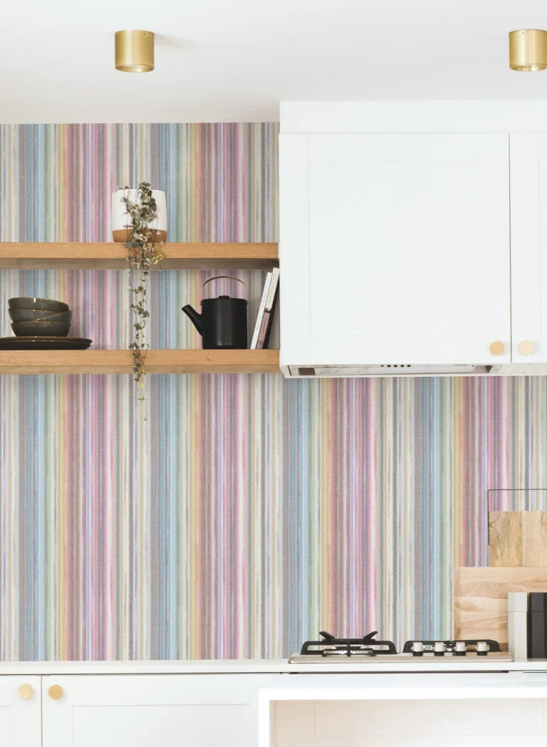 Striped Sunset Peel and Stick Wallpaper - Rainbow — Image 5