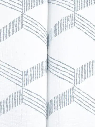 Palisades Paperweave Wallpaper - White/ Smokey Blue
