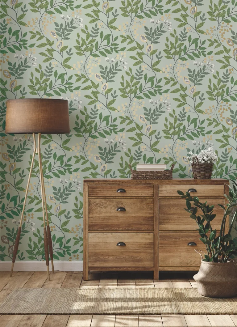 Eden Retreat Wallpaper - Jade/Gold — Ảnh 3