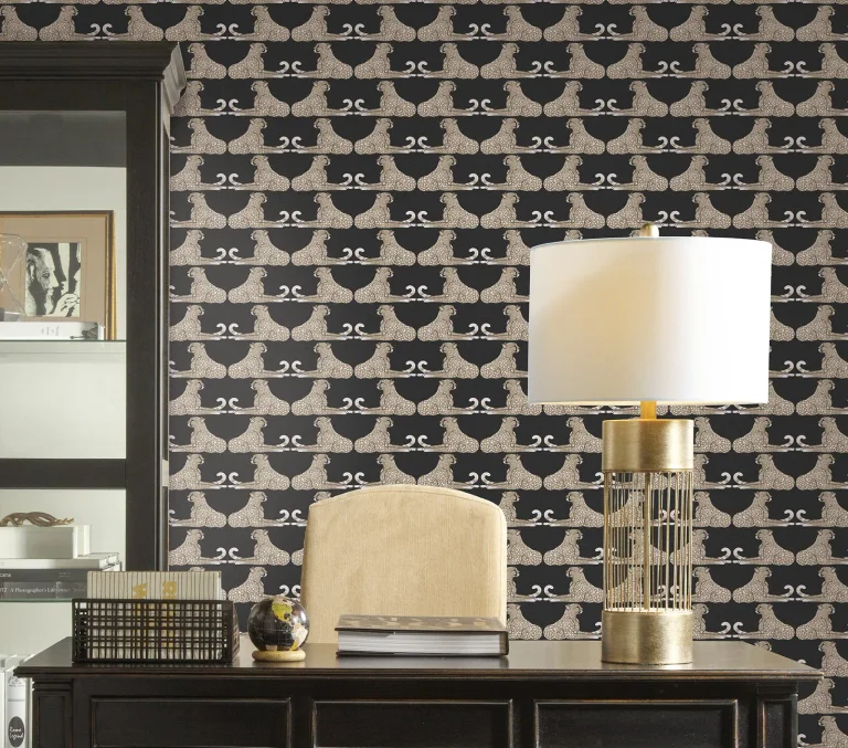 Reclining Cheetahs Peel and Stick Wallpaper - Black — Ảnh 7