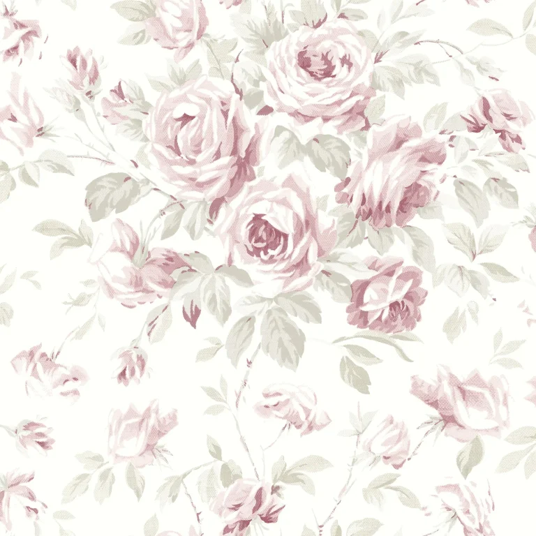 Chesapeake Manon Rose Stitch Wallpaper - Pink — Ảnh 3