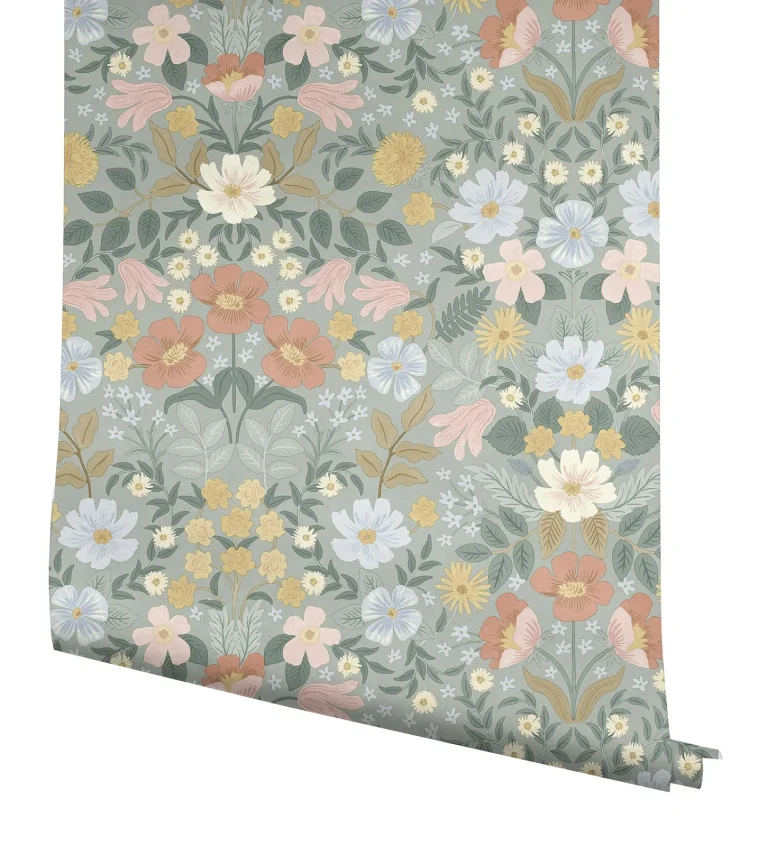 Rifle Paper Co. Bramble Garden Peel and Stick Wallpaper - Sage — Ảnh 2