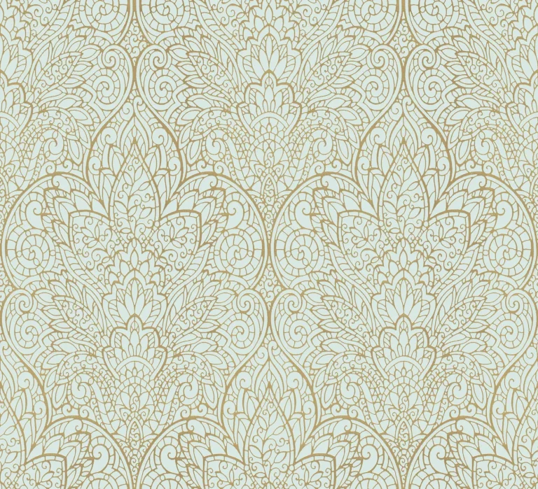 Candice Olson Paradise Wallpaper - Blue/Gold — Ảnh 3