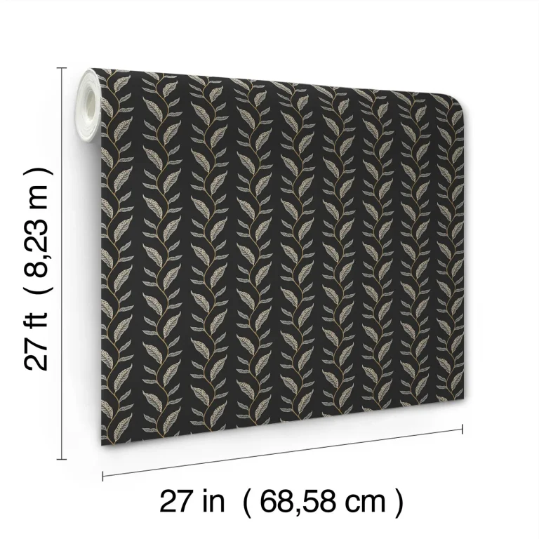 Rifle Paper Co. Seagrass Wallpaper - Black — Ảnh 6