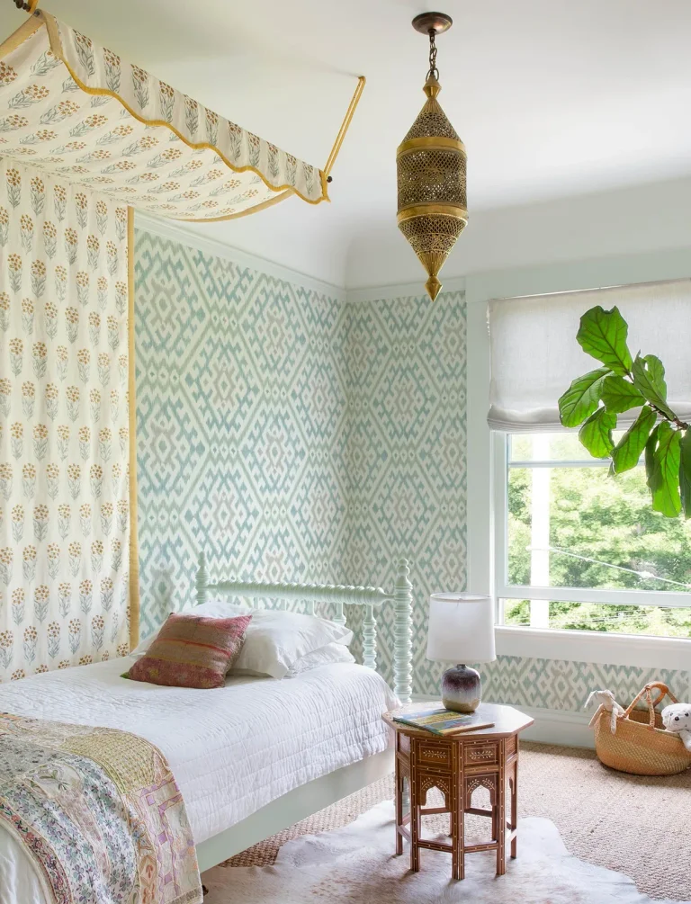 Solola Ikat Wallpaper - Aqua — Ảnh 5