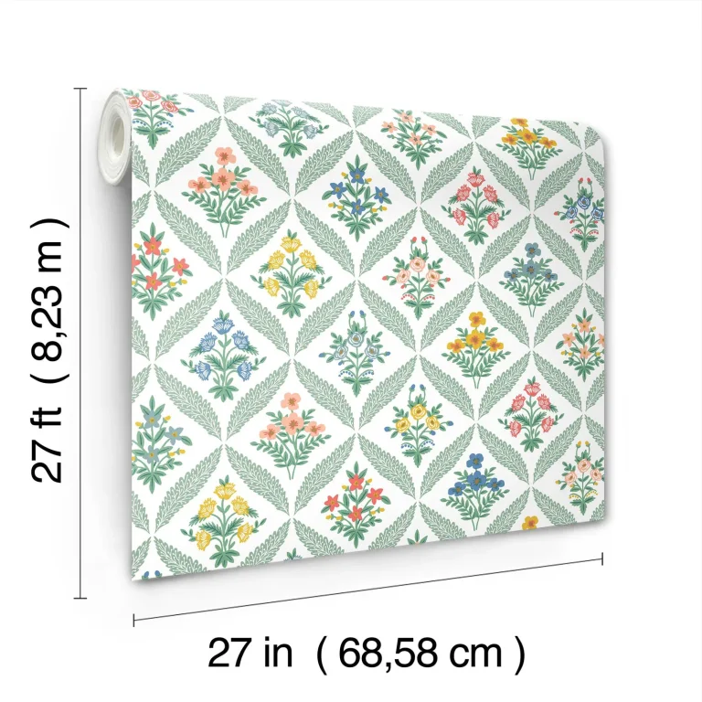 Rifle Paper Co. Estee Garden Wallpaper - Sage Multi — Image 6