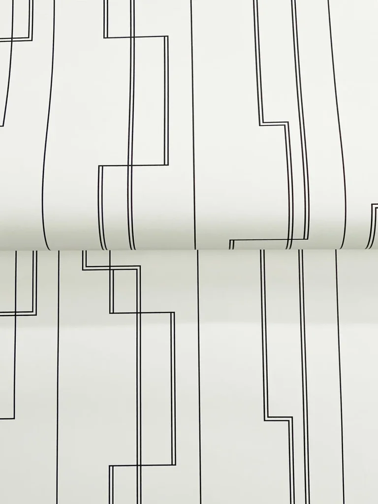 Anson Deco Detailing Wallpaper - Black — Image 2