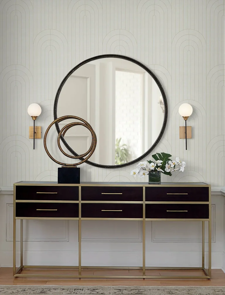 Declan Textured Arches Wallpaper - Ivory — Ảnh 2