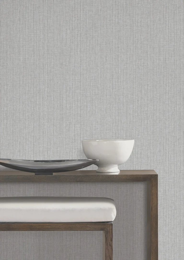 Silk Spun Tactile Stripe Wallpaper - Light Grey — Ảnh 5
