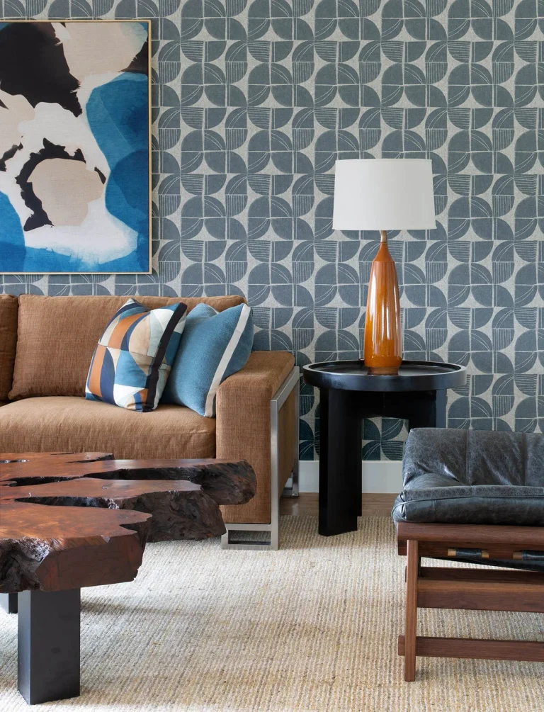 Baxter Semicircle Mosaic Wallpaper - Denim — Ảnh 3