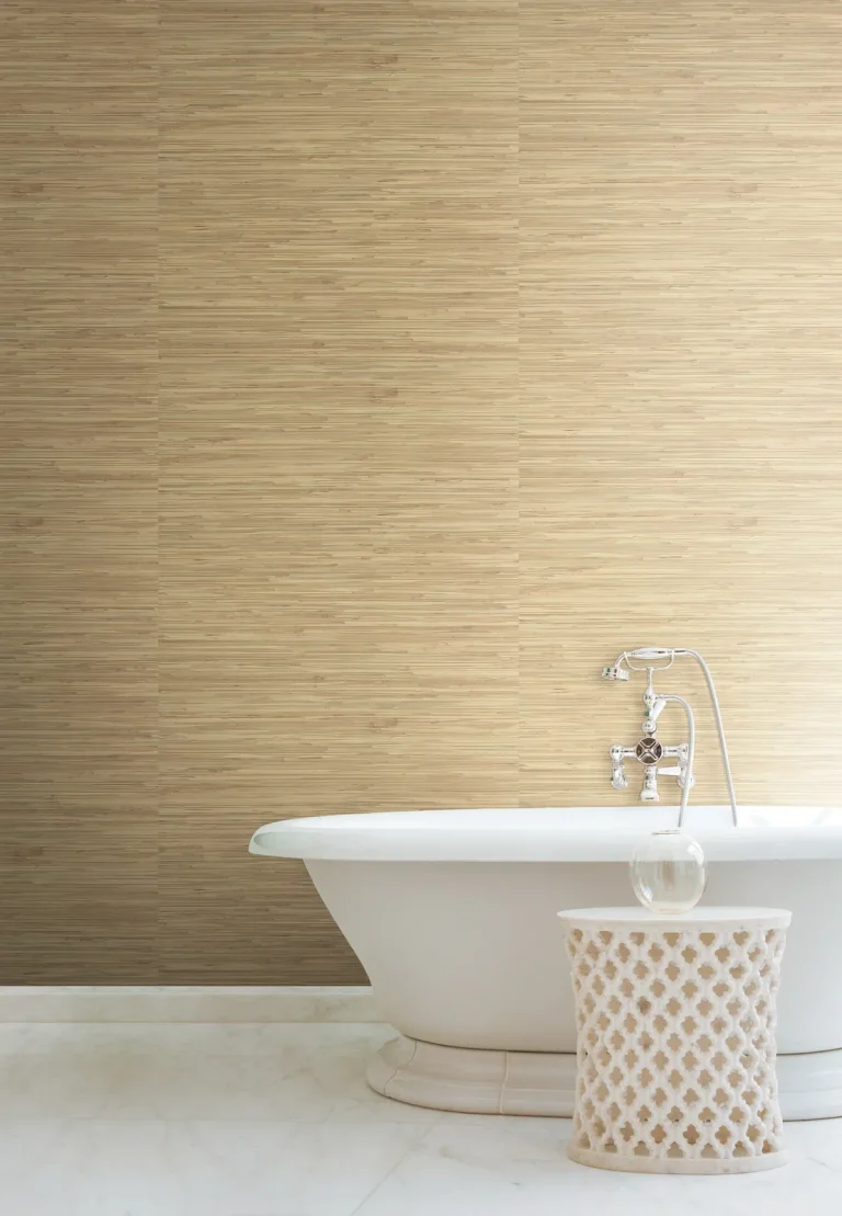 River Grass Wallpaper - Golden Beige — Ảnh 4